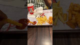 KFC vs Burger singh fries foodie foodblogger foodlover subscribe [upl. by Wirth810]