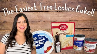 Easy Tres Leches Cake Using a Cake Mix [upl. by Raines]