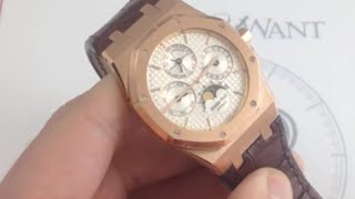 Audemars Piguet Royal Oak Perpetual Calendar 26252OR Luxury Watch Review [upl. by Regdirb]