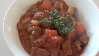 BEEF CASSEROLE  SLOW COOKER RECIPE [upl. by Tristis]