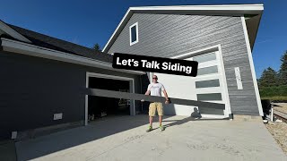 PROS and CONS of Garage SIDING  20 better ROI  Garage Build Ep 29 [upl. by Naivaj76]