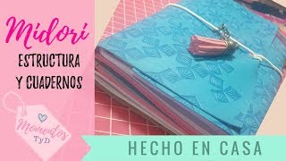 Como hacer un midori travelers notebook  diario de viaje o travel journal [upl. by Notfol]