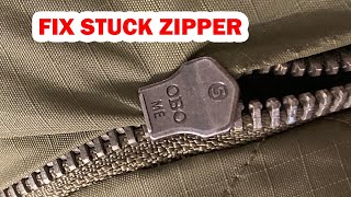 How to fix a stuck zipper  Without any damage [upl. by Keon]