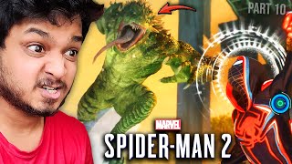 HALF CITY DISTROYED IN LIZARD CHASE  SpiderMan 2 Gameplay in Hindi  Part 10 [upl. by Lauri]