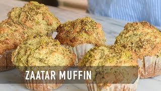 Zaatar amp Olive Oil Muffins  Dalias Kitchen [upl. by Milt]