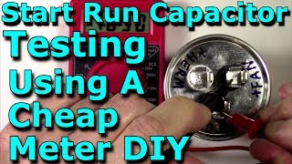 Start Run Capacitor Testing Using A Cheap Meter DIY HVACStereoMicrowaveElectronics Service [upl. by Goldshlag154]