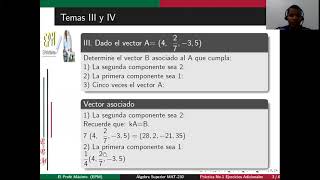 Álgebra Superior MAT230Tema III y IV Ejercicios No1 Adicionales [upl. by Thurlow779]