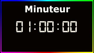 Minuteur 1 Heure 🔥  Compte à Rebours 1 Heure  Décompte 1 Heure  Minuterie 1 Heure [upl. by Meean]