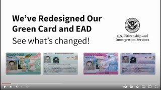 USCIS Unveils New 2023 Green Card and EAD Designs [upl. by Ylreveb]