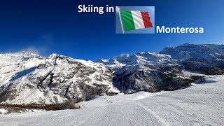 Skiing in Italy Monterosa GressoneyLaTrinite Bettaforca 2727mStafal1825m [upl. by Vala]