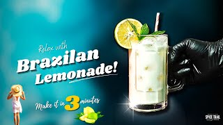 How to make Homemade Brazilian Lemonade  Without Blender [upl. by Assennej]