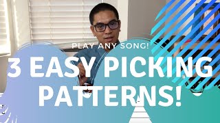 Fingerpick Any Song on the Ukulele for Beginners  3 Easy Fingerpicking Exercises [upl. by Gil]