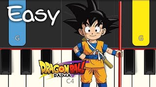 Dragon Ball DAIMA  EASY PIANO TUTORIAL [upl. by Wincer]