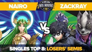 Nairo vs zackray  Top 8 Losers Semifinals Ultimate Singles  TBH9  Palutena vs Wolf Joker [upl. by Kciregor]