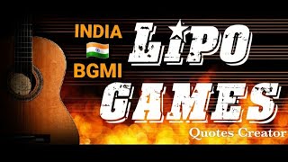 LIPO GAMES  💥TDM FULL MATCH 💥BATTLEGROUND MOBILE INDIA BGMI [upl. by Bandeen]