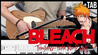 BLEACH Thousand Year Blood War SCAR  Guitar TAB Tutorial [upl. by Legna]