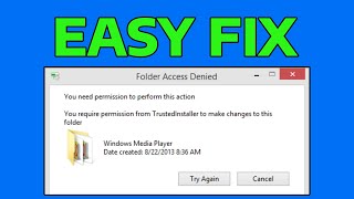 How To Fix Destination Folder Access Denied Error [upl. by Ecargyram278]