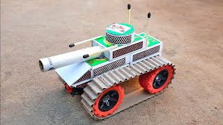 how to make mini military tank from cardboard diy [upl. by Chalmers]