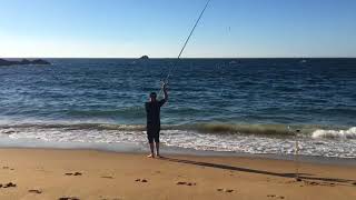 Pêche en Surfcasting feat Aminiakk Fishing  Bretagne [upl. by Garzon156]