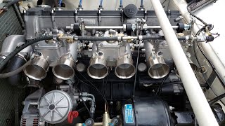 Pure Sound BMW 2800 E3 with s38b38 M88 headers and 55mm carburettors [upl. by Froh]