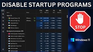 How to Disable Startup Programs in Windows 11  Speed Up Your PC [upl. by Dalury]