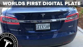 Worlds First Digital License Plate [upl. by Eniawd925]