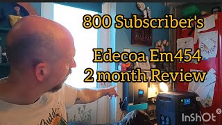 Edecoa 48v 3800watt Em 454 hybrid inverter 2 month Review subscribe solar [upl. by Jesse]