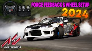 Logitech G29 G923 Force FeedBack and Wheel setup guide for Assetto Corsa 2024 [upl. by Akemed]