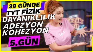 Madde ve Özellikleri 3DayanıklılıkAdezyon Kohezyon  39 Günde TYT Fizik Kampı  9 Sınıf  5 gün [upl. by Blanchette]