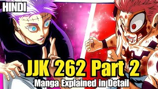 Spoiler Explanation of JUJUTSU KAISEN Manga Chapter 263 Part 2 in HINDI  Gojo Vs Sukuna [upl. by Becca]