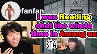 Fanfan Admits she Read Chat in Toast Among us Lobby [upl. by Nered]