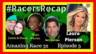 Amazing Race Season 32 Episode 3 with Laura Pierson RacersRecap [upl. by Romo]