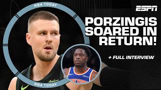 BOOM IM BACK 💥  Kristaps Porzingis on his RETURN to the Celtics 🔥 FULL INTERVIEW  NBA Today [upl. by Asserac]