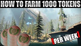 How to Farm 1000 Tokens Per Week  Destiny 2 [upl. by Canning]