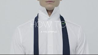 How To Get The Perfect Tie Dimple  MR PORTER [upl. by Annodam625]