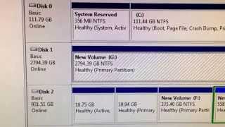 How to solve a 3TB hard drive showing up as 746gb [upl. by Summers]