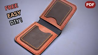 The Best way to make your own Leather Wallet💵💳 handmadeleatherwallet [upl. by Panthia52]