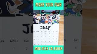 Make a mini desk calendar with Cricut cricutideas cricutforbeginners cricutprojects [upl. by Yuma846]