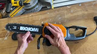 How To Replace A Chainsaw Chain WORX replacement chainsaw chains [upl. by Enelad]