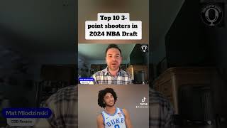 2024 NBA Draft Top 10 3point shooters [upl. by Mcintyre]