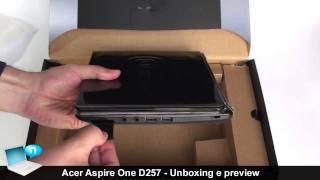 Acer Aspire One D257 con Android unboxing e preview [upl. by Lhok]