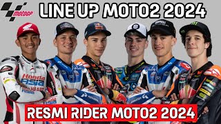 Line up moto2 2024  Rider Moto2 2024  Line up MotoGP 2024  Rider MotoGP 2024  Motogp 2024 [upl. by Nahseez]