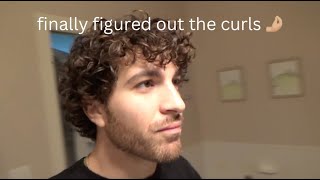 mens life changing curly hair styling routine [upl. by Boggs]