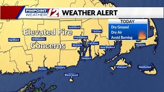 WPRI 12 Weather Now 11224 Elevated Fire Risk Cool and Sunny Sunday [upl. by Ennaj]