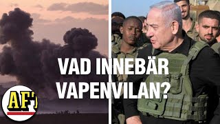 Israel och Hamas överens om tillfällig vapenvila – det händer nu [upl. by Alamac]