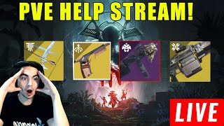 LIVE  DESTINY 2 HELP STREAM WISHENDER PRESAGE FARM XENOPHAGE  MORE [upl. by Yorel]