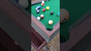 Mini pool table upgrade ball return bin added and some paint too Sam 11 2024 [upl. by Flinn]