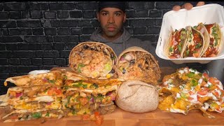 ASMR BURRITOS QUESADILLA TACOS NACHOS MUKBANG [upl. by Wilinski752]