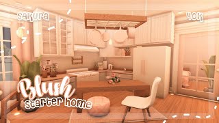 BLOXBURG 40K ONE STORY BLUSH STARTER LOFT HOME  NOGAMEPASS [upl. by Casteel683]