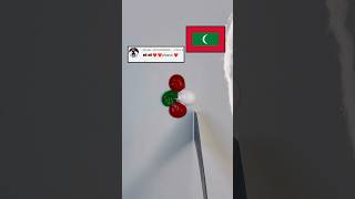 What is the color mix of the Maldivian 🇲🇻flag tiktokshorts shortcolormixerasmrsatisfying [upl. by Korie74]